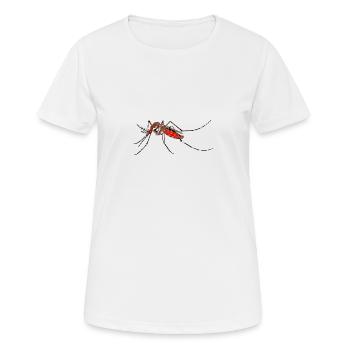 mosqui 2 - Frauen T-Shirt atmungsaktiv - Weiß - Vorne - AI Model Female 172 dark (172cm)
