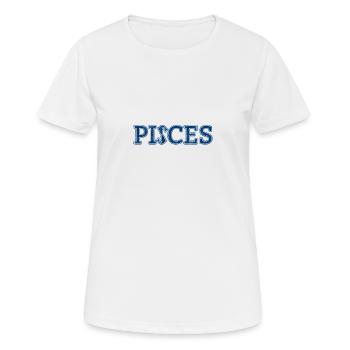 Poissons / Zodiac Poisson - T-shirt respirant Femme - blanc - Devant - AI Model Female 172 dark (172cm)
