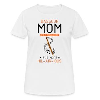 Woodwind instrument and bassoon wind instrument - Women's Breathable T-Shirt - white - Front - AI Model Female 172 dark (172cm)
