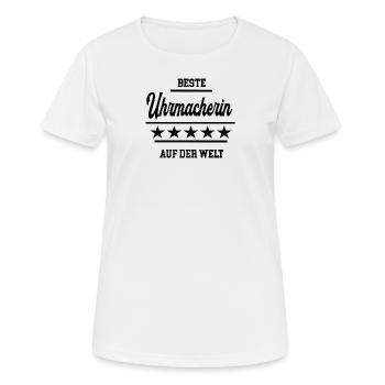 Beste Uhrmacherin Weltbeste Chefin Goldschmiede - Frauen T-Shirt atmungsaktiv - Weiß - Vorne - AI Model Female 172 dark (172cm)