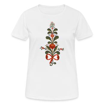 Bouquet de Dalécarlie - T-shirt respirant Femme - blanc - Devant - AI Model Female 172 dark (172cm)