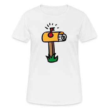 Mailbox Mailbox Post Postman - Women's Breathable T-Shirt - white - Front - AI Model Female 172 dark (172cm)
