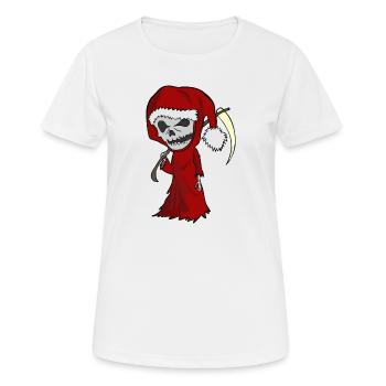 BAD Santa - scary fucking x Mas - Frauen T-Shirt atmungsaktiv - Weiß - Vorne - AI Model Female 172 dark (172cm)