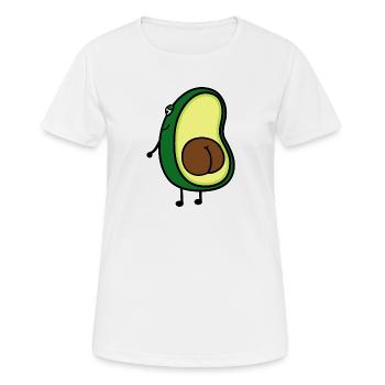 Avocado - Frauen T-Shirt atmungsaktiv - Weiß - Vorne - AI Model Female 172 dark (172cm)