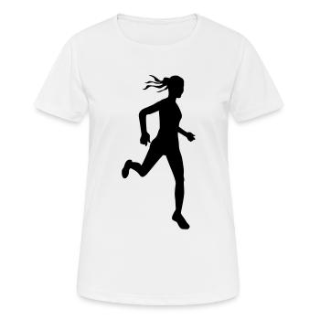 Cross country female de - Frauen T-Shirt atmungsaktiv - Weiß - Vorne - AI Model Female 172 dark (172cm)