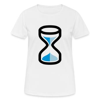 Sanduhr - Frauen T-Shirt atmungsaktiv - Weiß - Vorne - AI Model Female 172 dark (172cm)