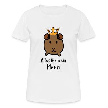 Meerschweinchen - Frauen T-Shirt atmungsaktiv - Weiß - Vorne - AI Model Female 172 dark (172cm)