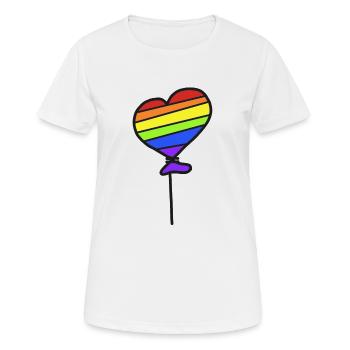 Pride Month - Frauen T-Shirt atmungsaktiv - Weiß - Vorne - AI Model Female 172 dark (172cm)
