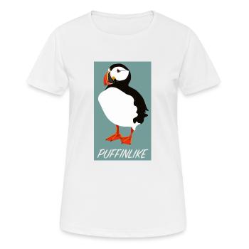 Puffin Puff Papageientaucher - Frauen T-Shirt atmungsaktiv - Weiß - Vorne - AI Model Female 172 dark (172cm)