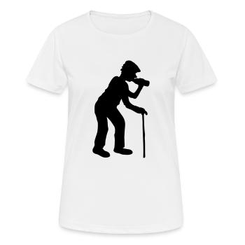 drinking alcohol beer drinking thirst bottle octo - Women's Breathable T-Shirt - white - Front - AI Model Female 172 dark (172cm)