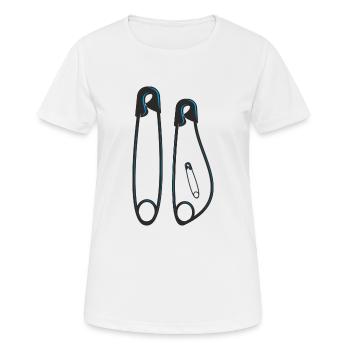 Annonce de grossesse - T-shirt respirant Femme - blanc - Devant - AI Model Female 172 dark (172cm)