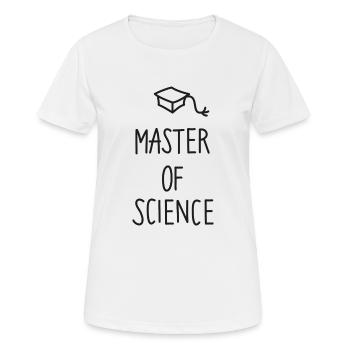 Master of Science - T-shirt respirant Femme - blanc - Devant - AI Model Female 172 dark (172cm)