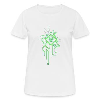 Hacking Hacks Hacker Computer Malware eSport Trojaner - Frauen T-Shirt atmungsaktiv - Weiß - Vorne - AI Model Female 172 dark (172cm)