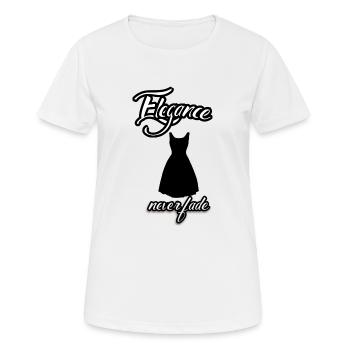 Elegance - beauty - T-shirt respirant Femme - blanc - Devant - AI Model Female 172 dark (172cm)