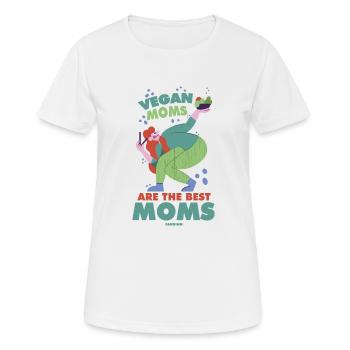 vegane Mütter sind die besten Mütter - Frauen T-Shirt atmungsaktiv - Weiß - Vorne - AI Model Female 172 dark (172cm)