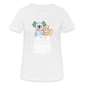 Koala Donut Eukalyptus Australien - Frauen T-Shirt atmungsaktiv - Weiß - Vorne - AI Model Female 172 dark (172cm)