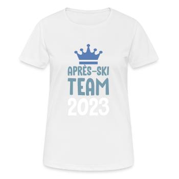 Après-ski 2023 Krone - Women's Breathable T-Shirt - white - Front - AI Model Female 172 dark (172cm)