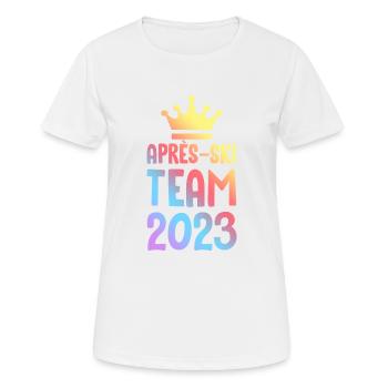 Après Ski 2023 Krone - Women's Breathable T-Shirt - white - Front - AI Model Female 172 dark (172cm)