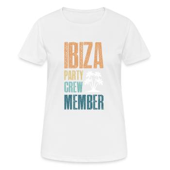 Ibiza Party Crew - Women's Breathable T-Shirt - white - Front - AI Model Female 172 dark (172cm)