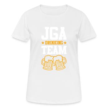 Jga Junggesellen Drinking Team - Frauen T-Shirt atmungsaktiv - Weiß - Vorne - AI Model Female 172 dark (172cm)