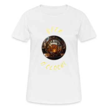 Beer O’Clock! - T-shirt respirant Femme - blanc - Devant - AI Model Female 172 dark (172cm)