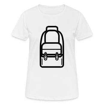 Sac a dos - T-shirt respirant Femme - blanc - Devant - AI Model Female 172 dark (172cm)
