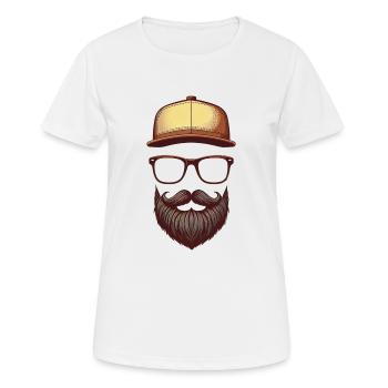 Hipster - T-shirt respirant Femme - blanc - Devant - AI Model Female 172 dark (172cm)