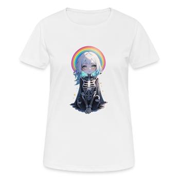 Halloween - Rock & Regenbogen - Frauen T-Shirt atmungsaktiv - Weiß - Vorne - AI Model Female 172 dark (172cm)