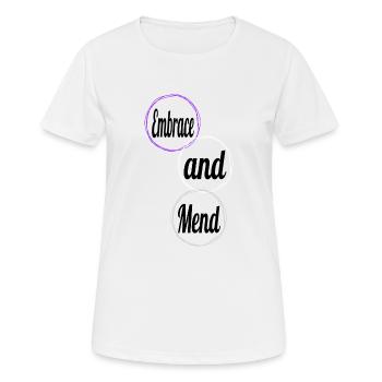 guérison heureuse citation citation offrant de l’aide - T-shirt respirant Femme - blanc - Devant - AI Model Female 172 dark (172cm)