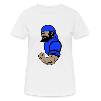 pirate - T-shirt respirant Femme - blanc - Devant - AI Model Female 172 dark (172cm)