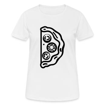 Pizza slice - Women's Breathable T-Shirt - white - Front - AI Model Female 172 dark (172cm)