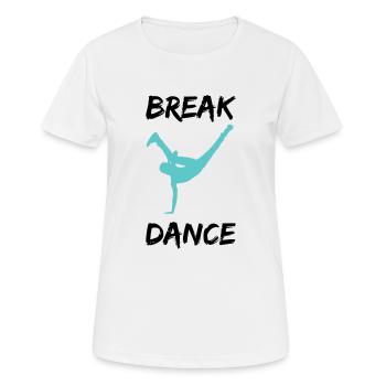 breakdancer bboy - Frauen T-Shirt atmungsaktiv - Weiß - Vorne - AI Model Female 172 dark (172cm)