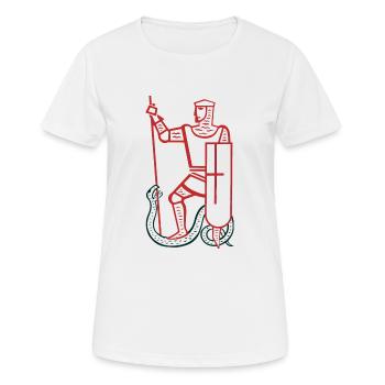 épée épée de chevalier chevalier armor177 - T-shirt respirant Femme - blanc - Devant - AI Model Female 172 dark (172cm)
