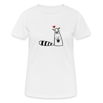 Kätzchen - Frauen T-Shirt atmungsaktiv - Weiß - Vorne - AI Model Female 172 dark (172cm)