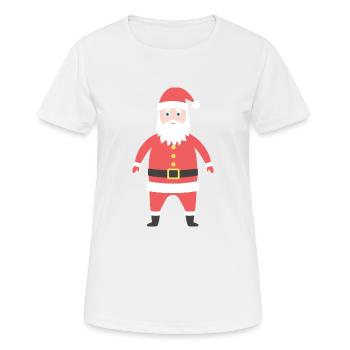 Weihnachtsmann - Frauen T-Shirt atmungsaktiv - Weiß - Vorne - AI Model Female 172 dark (172cm)