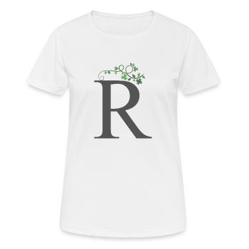 R with Shamrocks - Women's Breathable T-Shirt - white - Front - AI Model Female 172 dark (172cm)