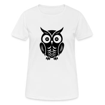 Chouette - T-shirt respirant Femme - blanc - Devant - AI Model Female 172 dark (172cm)