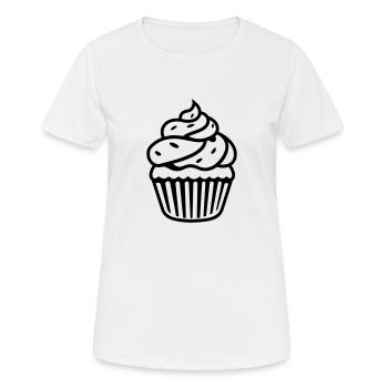 Cupcake - Frauen T-Shirt atmungsaktiv - Weiß - Vorne - AI Model Female 172 dark (172cm)