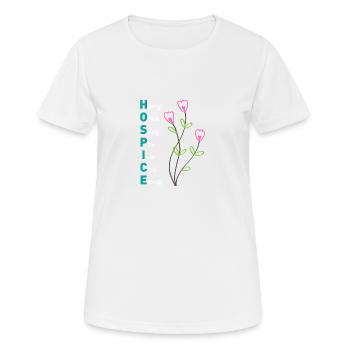 Hospice aidant les autres dans une éternité calme - T-shirt respirant Femme - blanc - Devant - AI Model Female 172 dark (172cm)