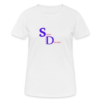 Compositeur Sound Designer - T-shirt respirant Femme - blanc - Devant - AI Model Female 172 dark (172cm)