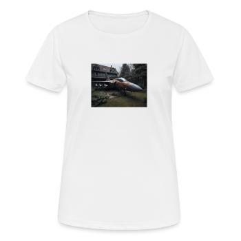 Der vergessene Krieger - Frauen T-Shirt atmungsaktiv - Weiß - Vorne - AI Model Female 172 dark (172cm)
