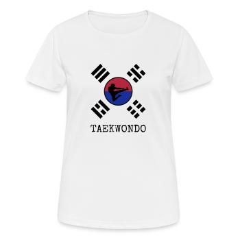 Taekwondo Taekwondoin Tae-Kwon-Do Tae Kwon Do - Women's Breathable T-Shirt - white - Front - AI Model Female 172 dark (172cm)