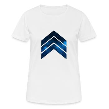 Blue Galaxy - Frauen T-Shirt atmungsaktiv - Weiß - Vorne - AI Model Female 172 dark (172cm)