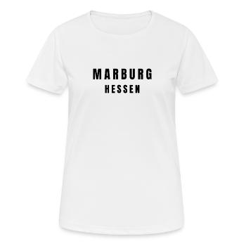 Marburg, Hesse - T-shirt respirant Femme - blanc - Devant - AI Model Female 172 dark (172cm)