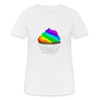 Cupcake - Frauen T-Shirt atmungsaktiv - Weiß - Vorne - AI Model Female 172 dark (172cm)