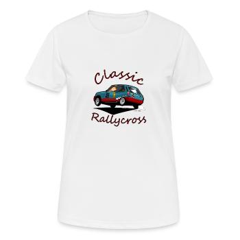 Rallycross - Frauen T-Shirt atmungsaktiv - Weiß - Vorne - AI Model Female 172 dark (172cm)