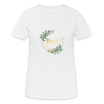 Chemise de mariée - T-shirt respirant Femme - blanc - Devant - AI Model Female 172 dark (172cm)