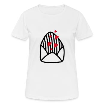 Brief Liebe Liebesbrief süß Liebespaar Paar - Frauen T-Shirt atmungsaktiv - Weiß - Vorne - AI Model Female 172 dark (172cm)