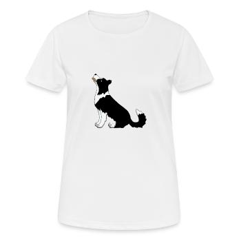 Obedience Hölzchen 4 - Frauen T-Shirt atmungsaktiv - Weiß - Vorne - AI Model Female 172 dark (172cm)