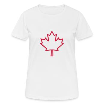 Canada - T-shirt respirant Femme - blanc - Devant - AI Model Female 172 dark (172cm)
